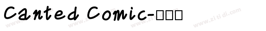 Canted Comic字体转换